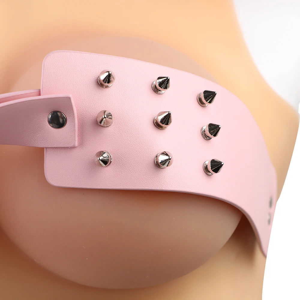 QKKQ Psyche Goddess Sexual Breast Soul-Piercing Lust Belt Bdsm Game Props Bondage Human Breasts for Men and Women