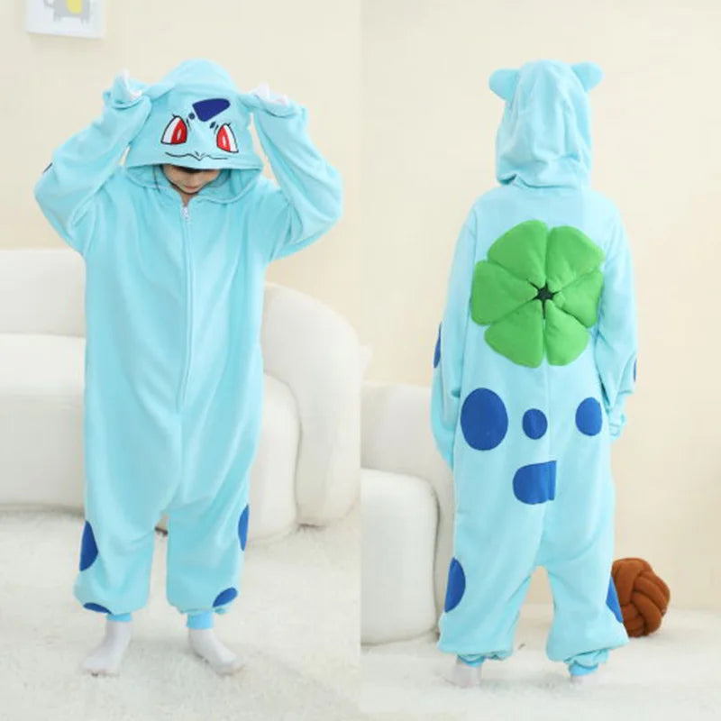 Pokemon Costumes Boys Girls Onesie Anime Kigurumis Charizard Outfit Carnival Halloween Jumpsuit Cute Pajama Party Suit