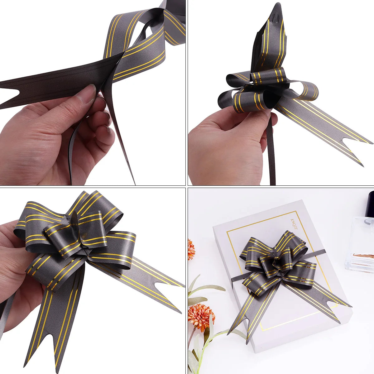 60/40/20PCS Colorful Gift Packaging Bow Party Birthday Mother's Day Halloween Christmas Decoration Bow Gift Decoration