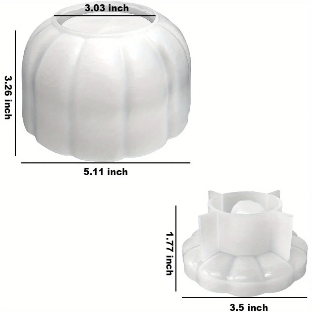 5'' Large Pumpkin Jar Mold, Halloween Resin Mold, Box Storage Silicone Mold for Resin, Clay, Gypsum Casting
