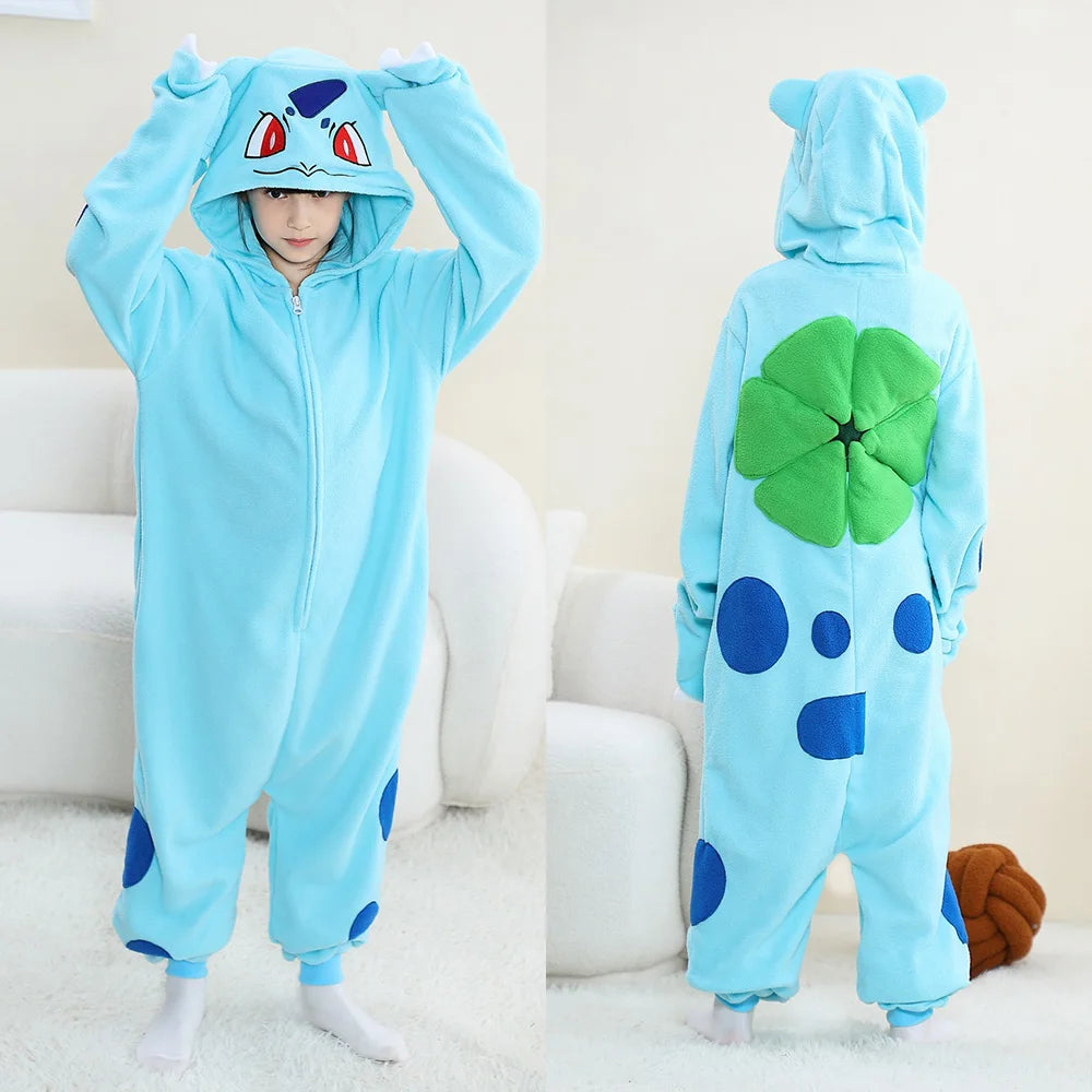 Pokemon Costumes Boys Girls Onesie Anime Kigurumis Charizard Outfit Carnival Halloween Jumpsuit Cute Pajama Party Suit