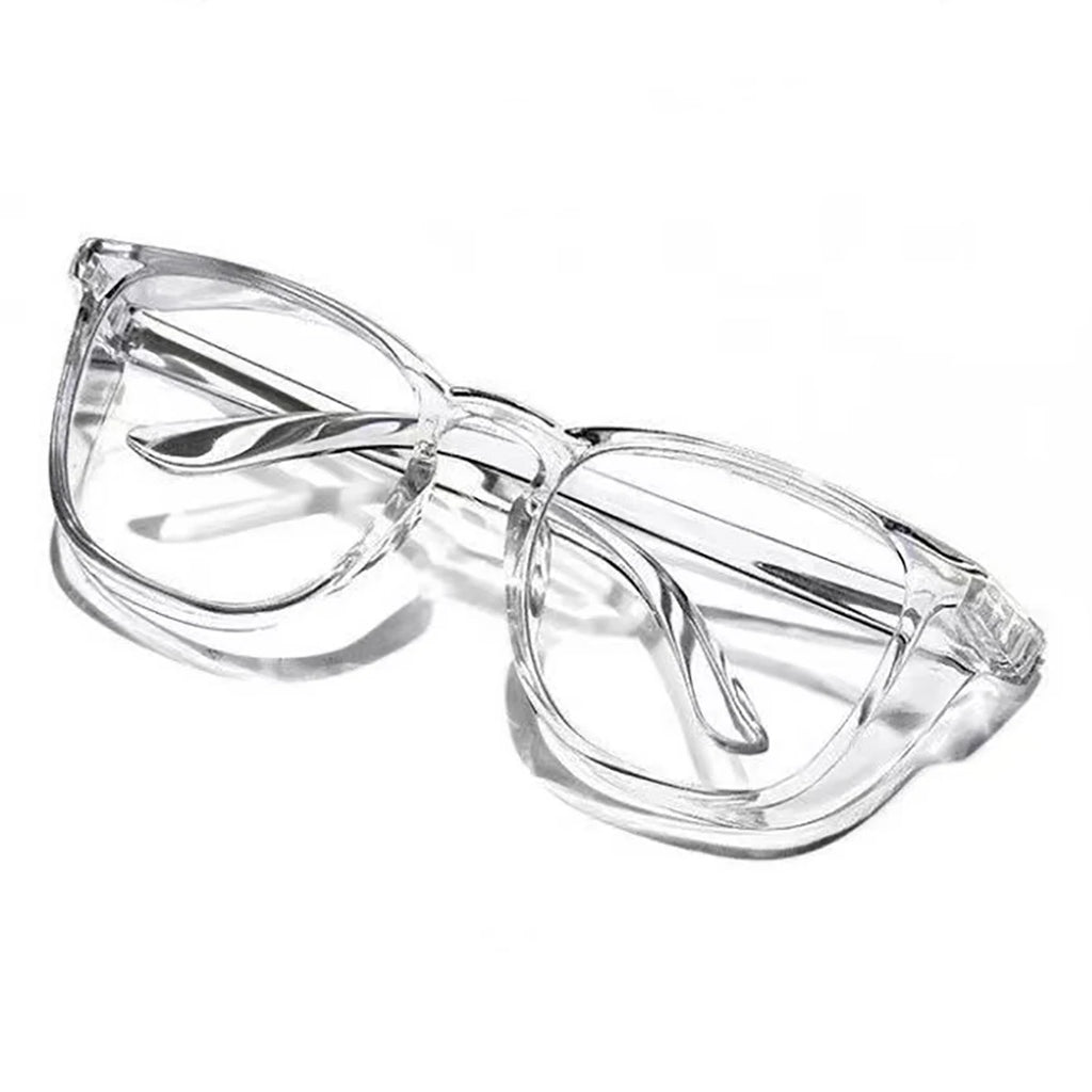 1pc Anti Pollen Safety Glasses Square Anti Fog Blue Light Blocking Glasses with Side Shields for School Daily Life