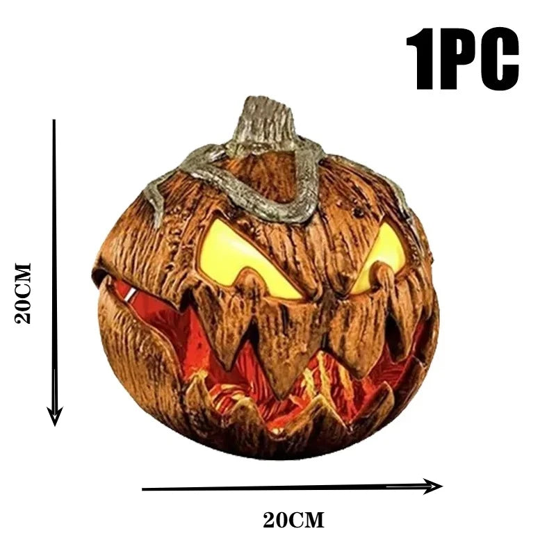 Halloween Pumpkin Head Animatronic Rise and Fall Terrifying Sound Scary  Party Decor Haunted House Holiday Decoration Supplies