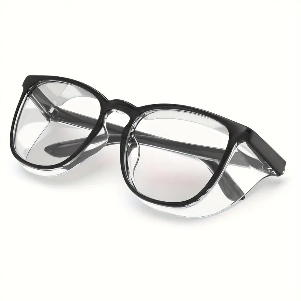1pc Anti Pollen Safety Glasses Square Anti Fog Blue Light Blocking Glasses with Side Shields for School Daily Life