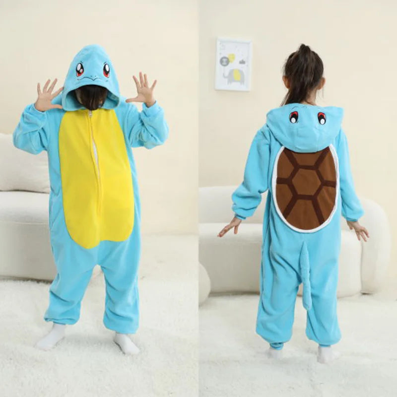 Pokemon Costumes Boys Girls Onesie Anime Kigurumis Charizard Outfit Carnival Halloween Jumpsuit Cute Pajama Party Suit