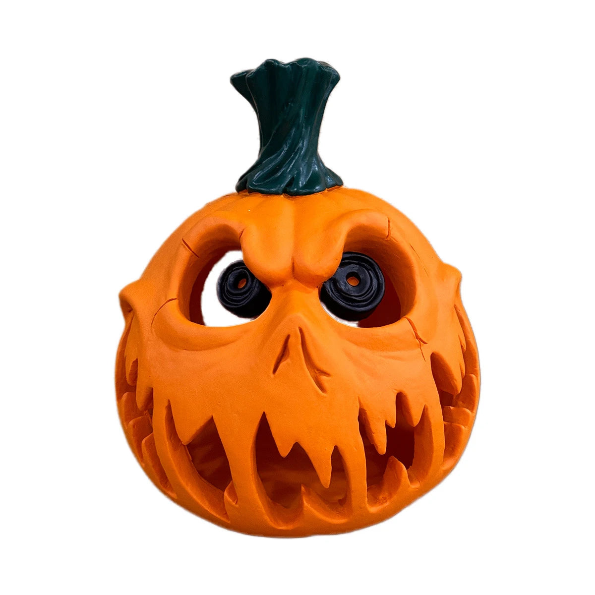 1Pc Resin Cut Out Pumpkin Decorative Ornaments, Halloween Decorations/Horror Halloween Gifts for Desks, Tables, Gardens, Indoor and Outdoor Decorative Ornaments