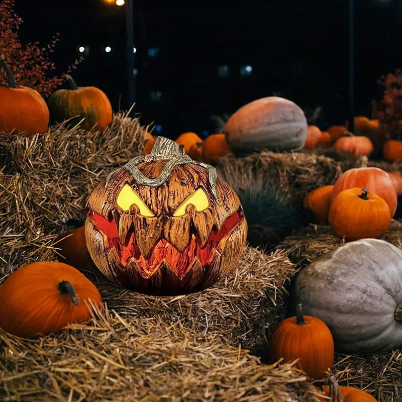 Halloween Pumpkin Head Animatronic Rise and Fall Terrifying Sound Scary  Party Decor Haunted House Holiday Decoration Supplies