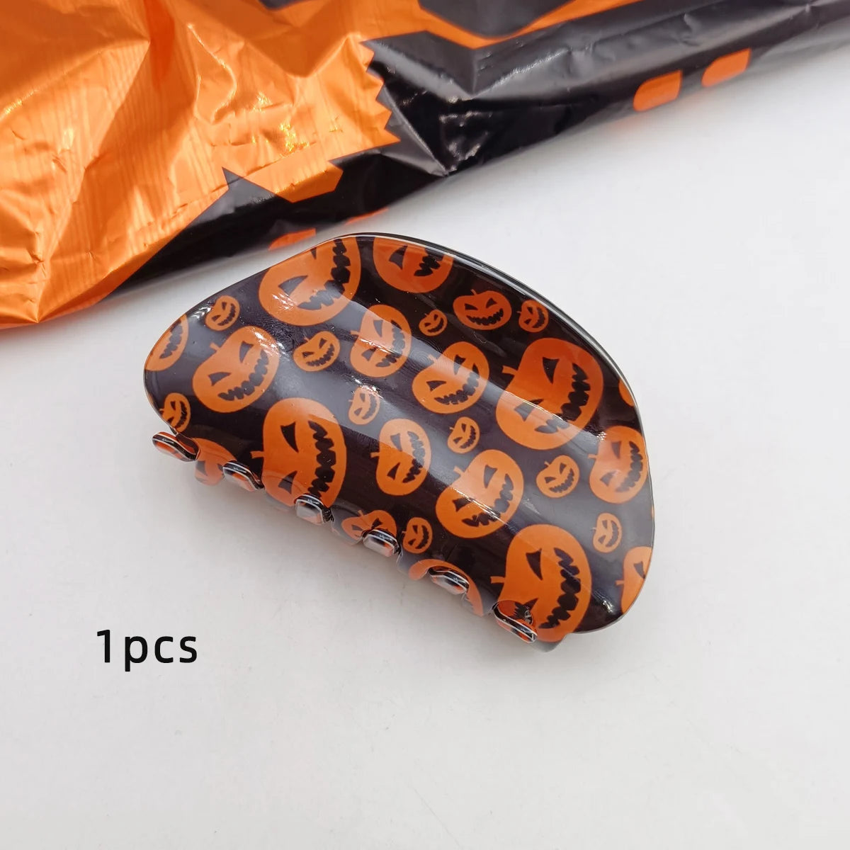 1PCS Halloween Hair Accessories Ghost Hair Clip for Women Girls Red Horns Hairpin Skull Claw Y2K Gothic Hair Jewelry