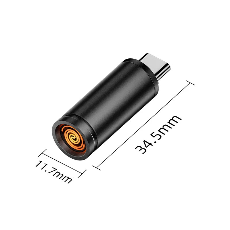 Type C Mini Blow-to-Ignite Auto Shut-Off For Air Travel Outdoor No Battery No Flame Portable Safety Adapter