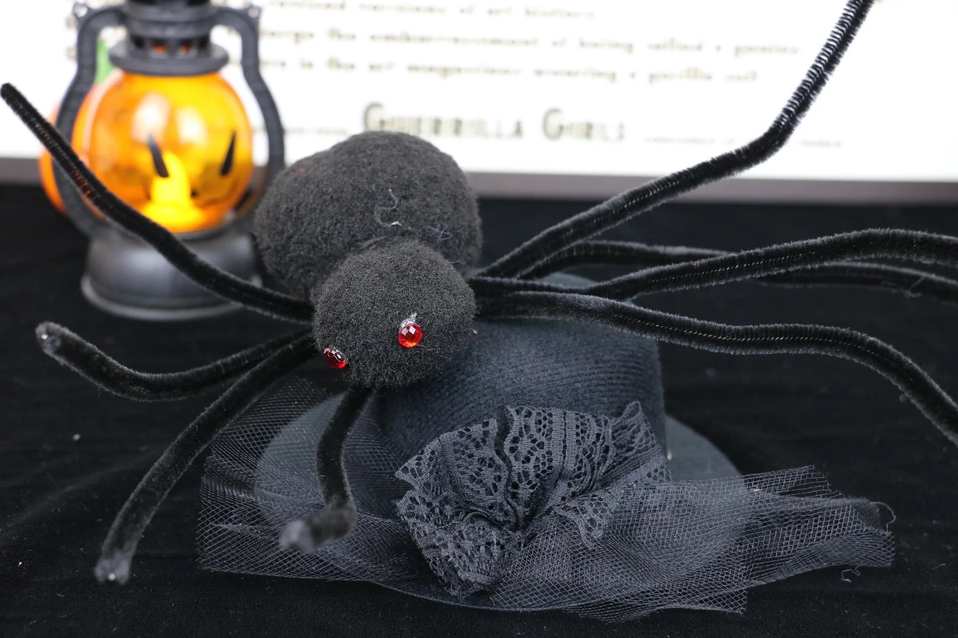 Cute Halloween Costume Witch Pumpkin Skirt Clothes for Labubu I II with Halloween Spider Pumpkin Hat Suit for Ladbubu Dolls
